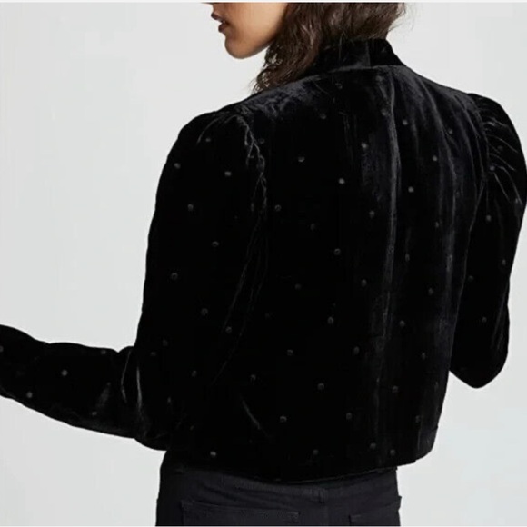 Ulla Johnson - Orleans Velvet Blazer - Jet / Black - Size 4/ small - Picture 2 of 7